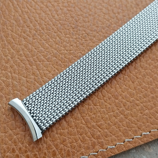 19mm 18mm 17mm 16mm Evinger Vintage Stainless Stretch Mesh Unused Watch Band