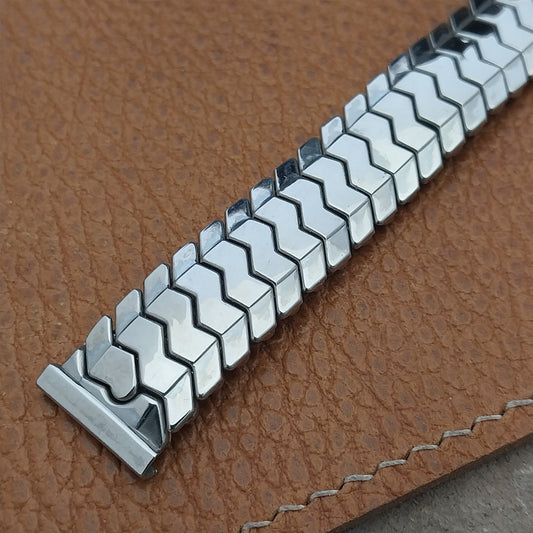 Vintage White Gold-Filled 5/8" Drema Classic 1950s Expansion Unused Watch Band