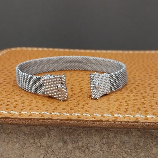 1920s-1930s Chromium Plated Wire-Lug Womens NOS Unused Art Deco Watch Bracelet