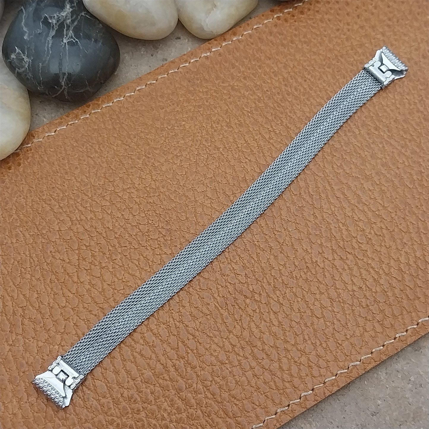 1920s-1930s Chromium Plated Wire-Lug Womens NOS Unused Art Deco Watch Bracelet