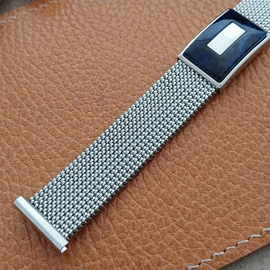 19mm 18mm 16mm Evinger Stainless Stretch Mesh Murano Glass Vintage Watch Band