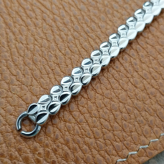 Vintage 1960 White Gold-Filled Single-Lug Speidel Classic Cocktail Watch Band