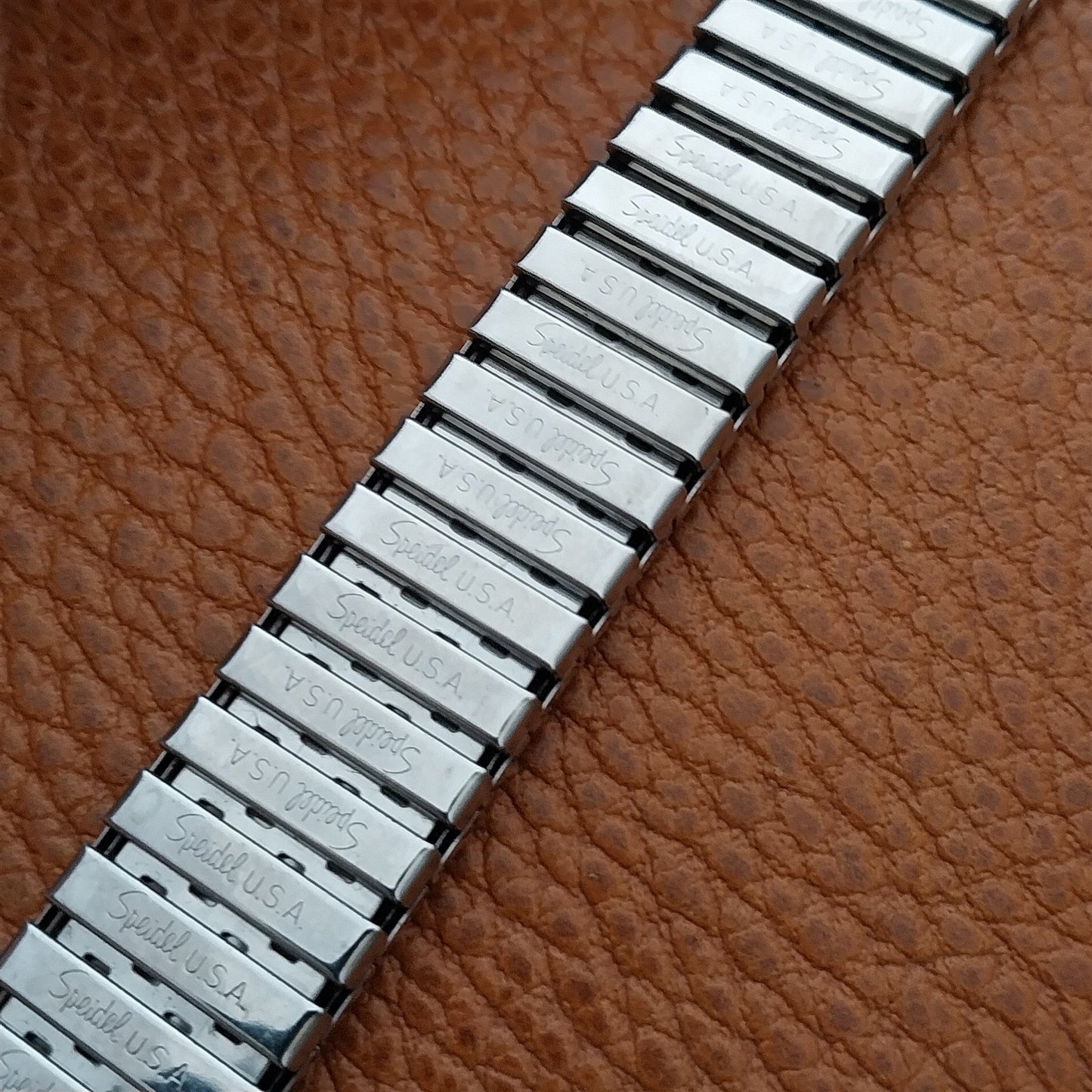 Speidel Riptide 16mm 18mm 19mm 1970s Stainless Steel Expansion Unused Watch Band