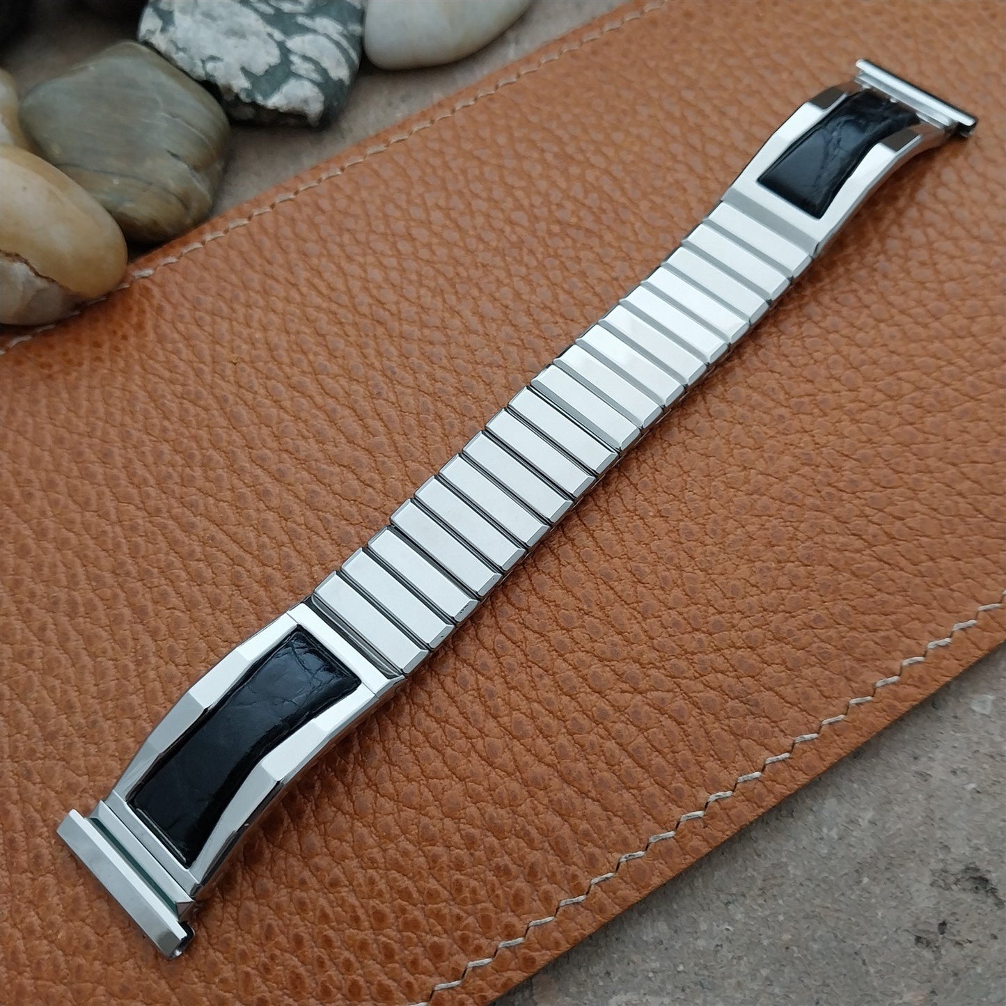 Vintage Gemex Baron 19mm 18mm 16mm Stainless Steel Unused NOS 1950s Watch Band