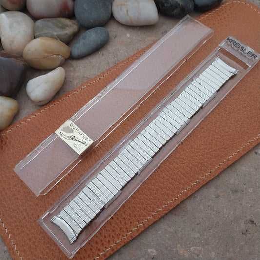 19mm 18mm 17mm Vintage Kreisler Stainless Steel Stretch Long Unused Watch Band