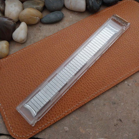 Long Kreisler 19mm 18mm 17mm Stainless Stretch Unused 1960s Vintage Watch Band