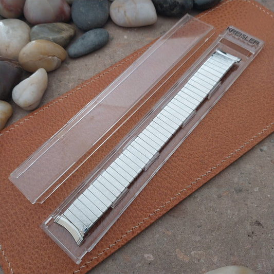19mm 17mm Vintage Kreisler White Gold RGP Classic Stretch Unused Watch Band