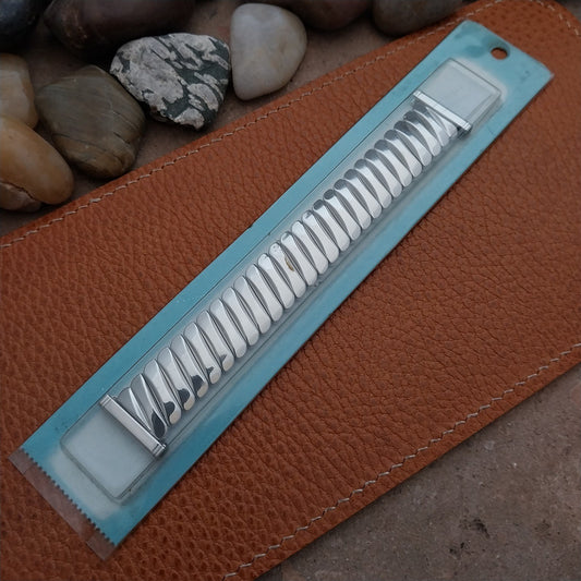 1950s Bellavance 19mm 18mm 16mm Short Stainless Stretch nos Vintage Watch Band