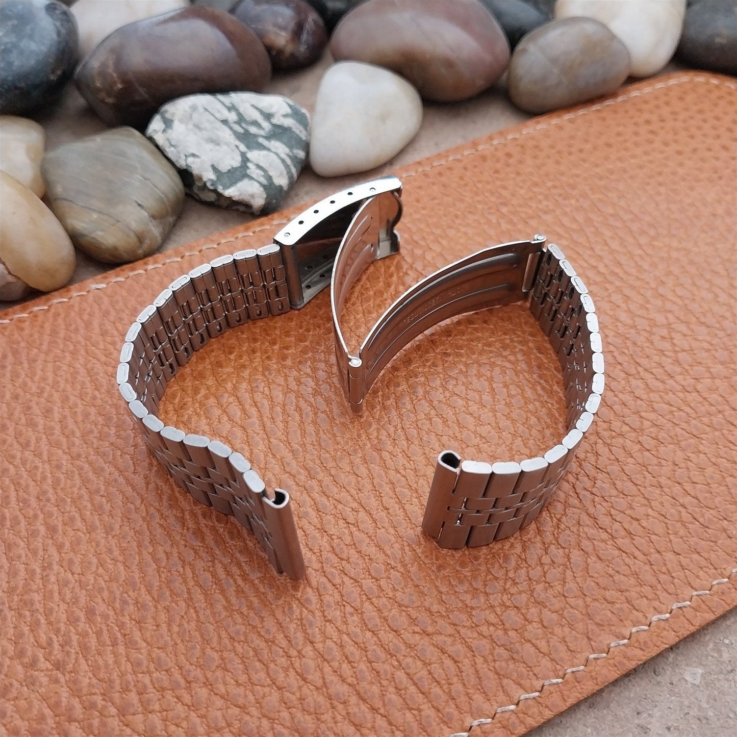 20mm Vintage Pulsar Stainless Steel 047MC Classic Unused Watch Band