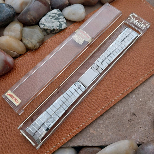 Vintage 1970s Speidel Enfield White Gold Fill 17mm 18mm 19mm Unused Watch Band