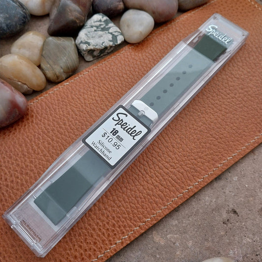 18mm Army Green Speidel Scrub Unused Silicone Watch Band