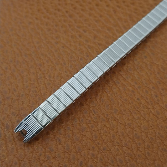 Vintage Speidel Ladies Classic Stretch NOS White Gold-Filled Cocktail Watch Band