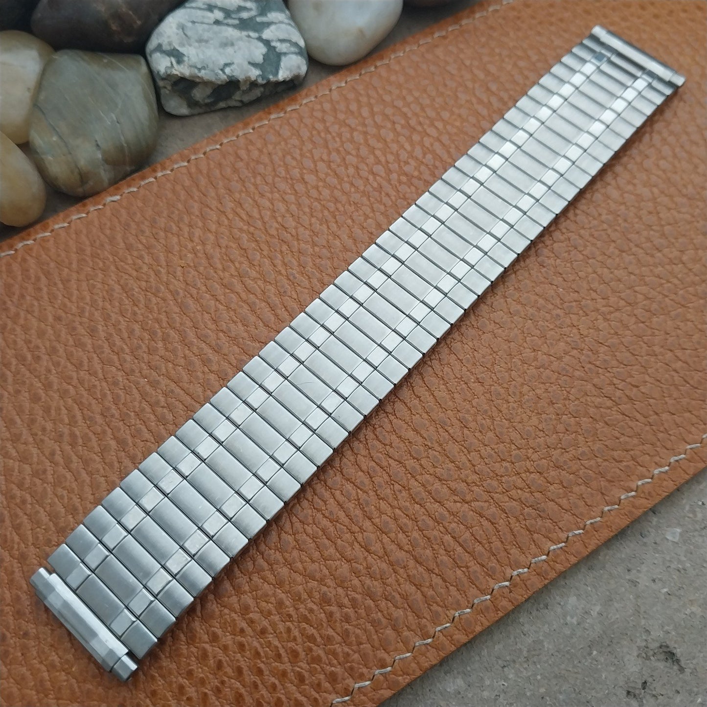 Vintage Wide Stainless Steel Classic Stretch 19mm 20mm 22mm Unused Watch Band