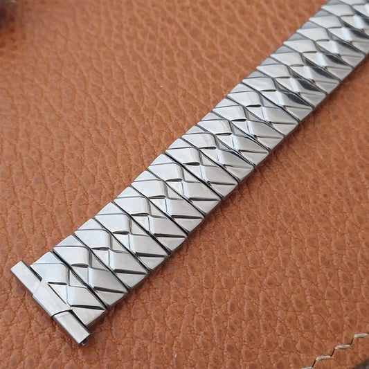 1950s Vintage Foster 16mm 17mm 18mm 19mm Stainless Steel Expansion Watch Band