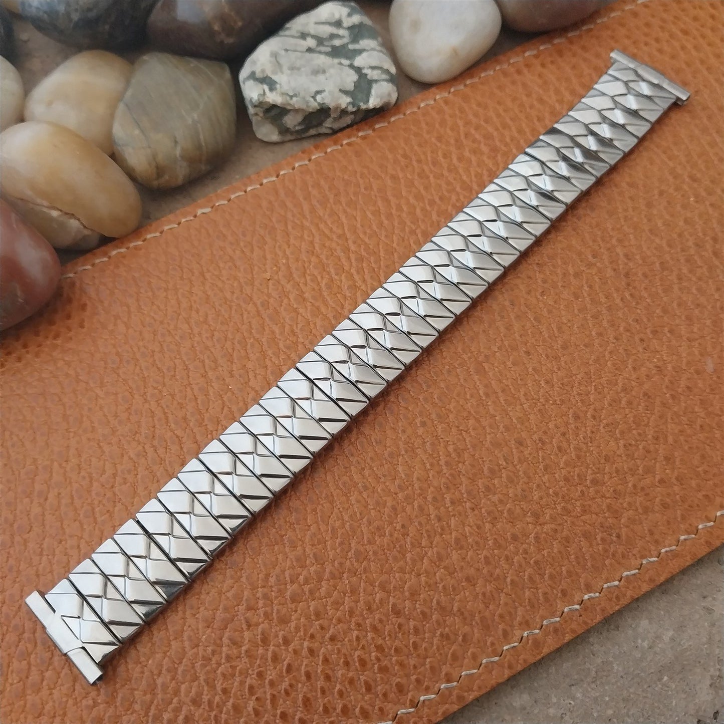 1950s Vintage Foster 16mm 17mm 18mm 19mm Stainless Steel Expansion Watch Band