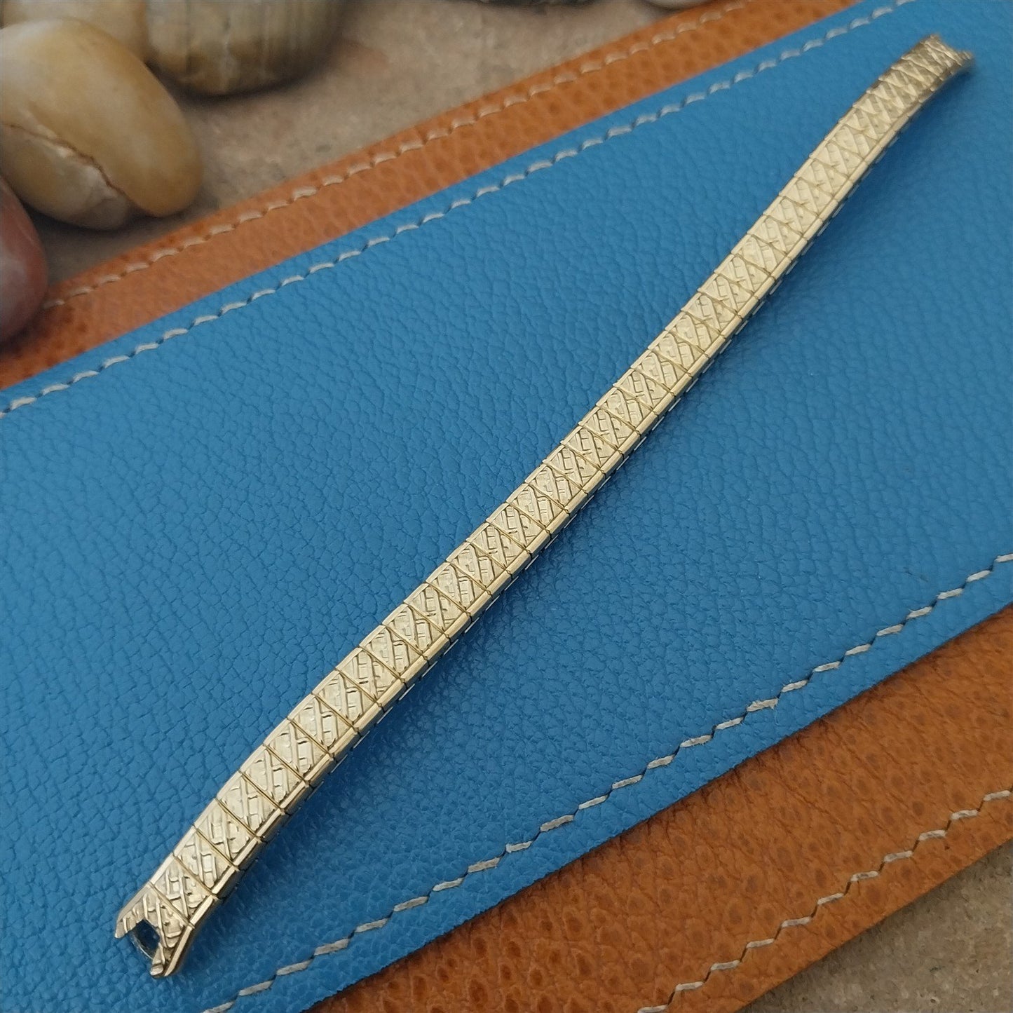 Vintage Ladies Rolled Gold Plate Speidel Twiston Unused Cocktail Watch Band