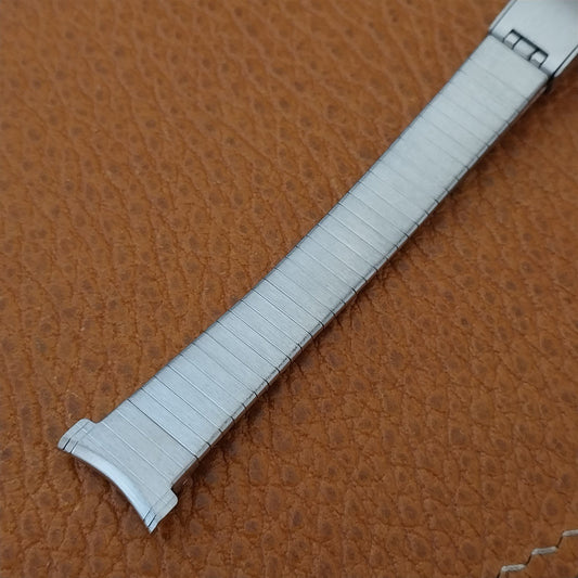 14mm 13mm 12mm Bulova Stainless 2 piece Ladies Unused 1970s Vintage Watch Band