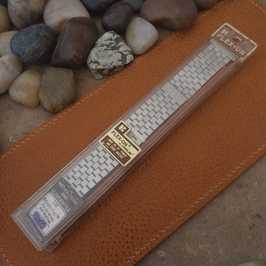 18mm 19mm 22mm Stainless Steel Stretch Expansion Overlap Unused 1980s Watch Band