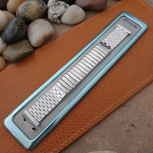 Vintage 19mm 18mm 17mm White Gold-Filled Kreisler NOS Classic 1950s Watch Band