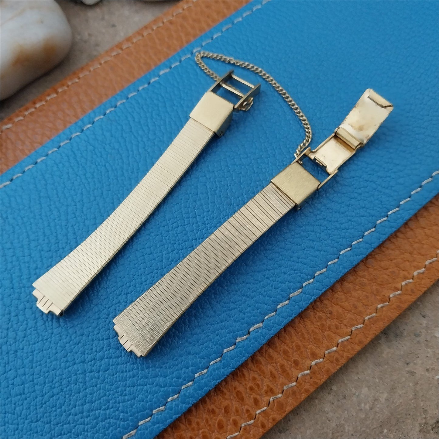 9mm Seiko Yellow Gold-Tone Ladies HS13A Unused Vintage Watch Band