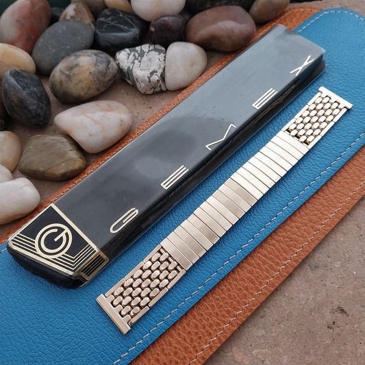 1950s 12k Gold-Filled Gemex Rice Beads nos Expansion Vintage Watch Band