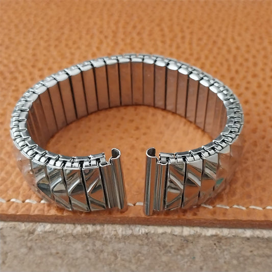 1950s Forstner 16mm 18mm 19mm nos Stainless Steel Classic Expansion Watch Band