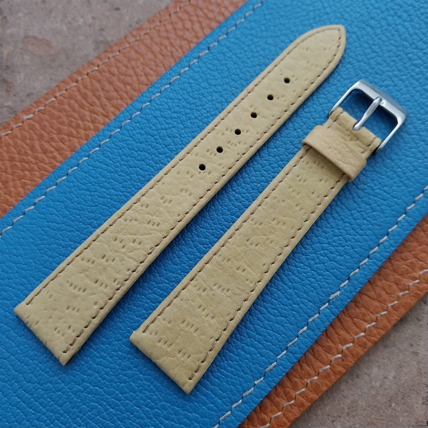 Vintage 18mm Boar Grain Classic Tapered 18/14 Speidel Germany Unused Watch Band