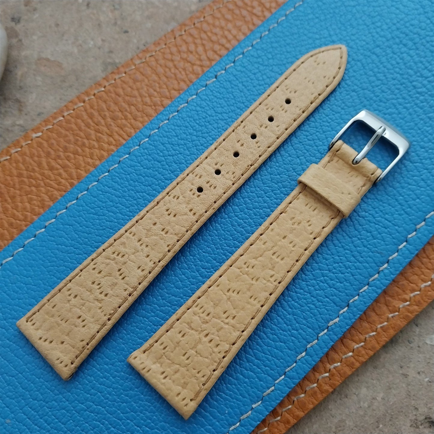 19mm Vintage Speidel German Boar Grain Classic Tapered 19/14 Unused Watch Band