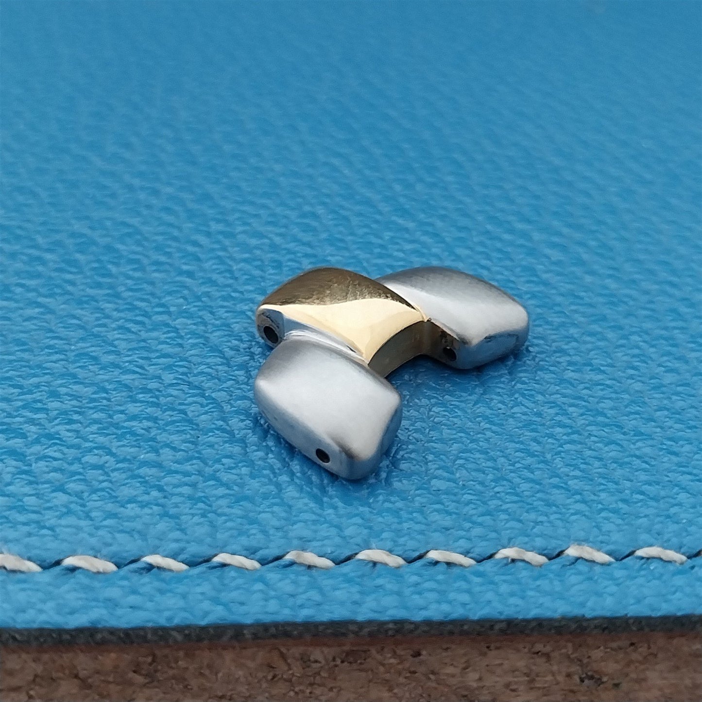 Mens Sector Brushed Stainless Steel & Gold-Tone Link Add Length to Watch Band