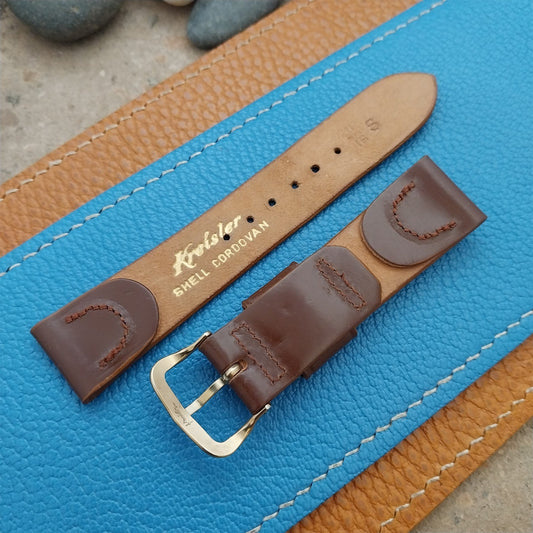 Vintage 18mm Kreisler Classic Shell Cordovan Short Classic 50s Unused Watch Band