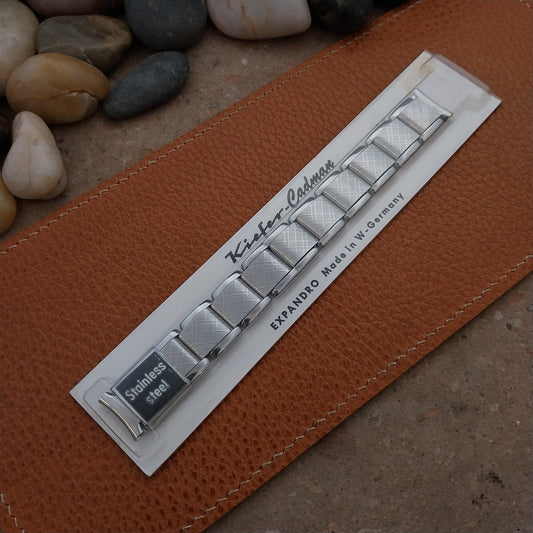 Vintage 5/8" Kiefer Cadman Expandro Stainless Classic Stretch Unused Watch Band