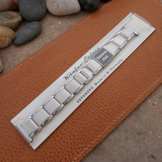 Vintage 20mm 19mm Kiefer Cadman Stainless Steel Classic Stretch NOS Watch Band