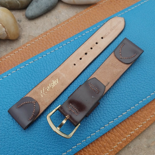 Vintage 18mm Kreisler Classic Shell Cordovan Tapered 1950s Unused Watch Strap