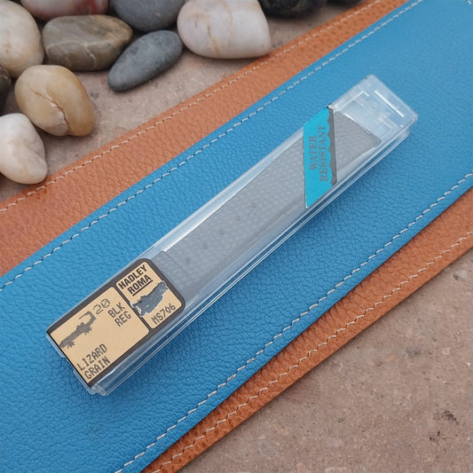 20mm Hadley Roma Tapered Lizard Grain Leather 20/16 Unused Vintage Watch Strap