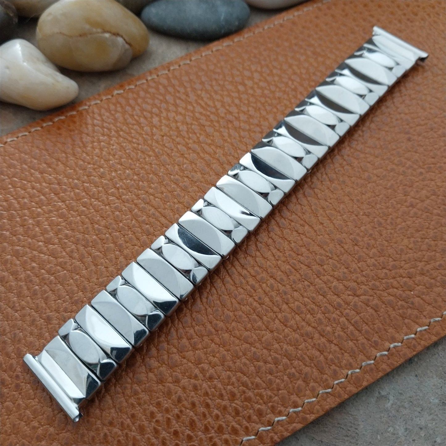 19mm 18mm 16mm Glen Stainless Steel Expansion Classic 1950s Vintage Watch Band