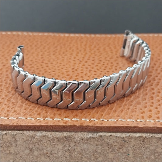 Vintage 16mm Short Stainless Steel Kreisler Unused Classic 1950s Watch Band