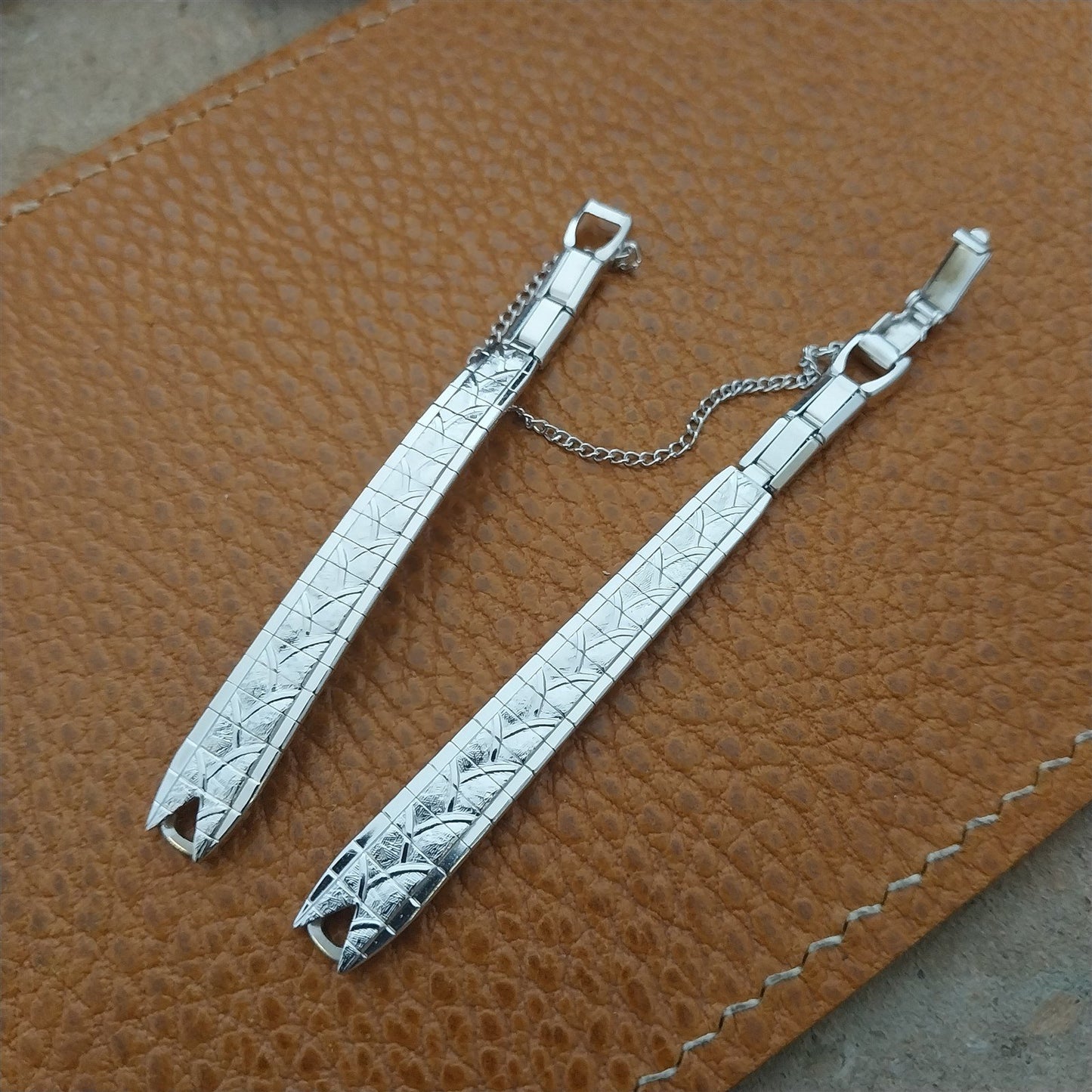 Vintage Ladies 10k White RGP Speidel Capistrano 1960s Unused Cocktail Watch Band