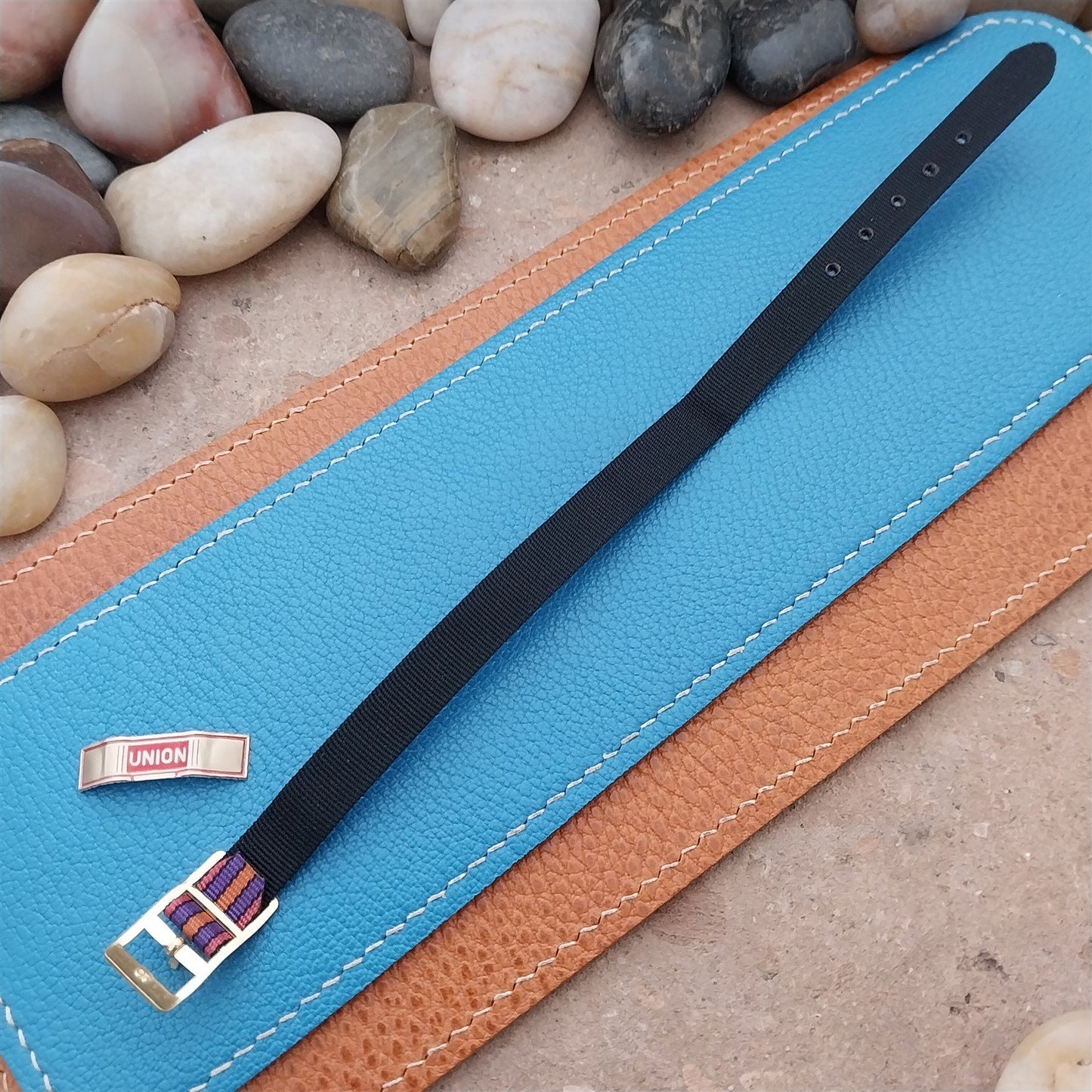 Vintage Reversible 9mm Union Perlon Ladies Single Pass 1960s Classic Watch Band