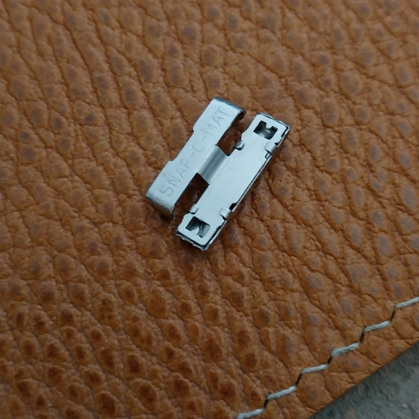 1 Lenox Snap-O-Mat Stainless Steel Unused LINK add 4mm to Vintage Watch Band