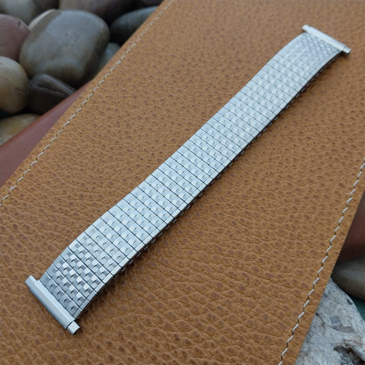Vintage JB Champion 18mm 19mm 1970s Classic Stainless Steel Expansion Watch Band