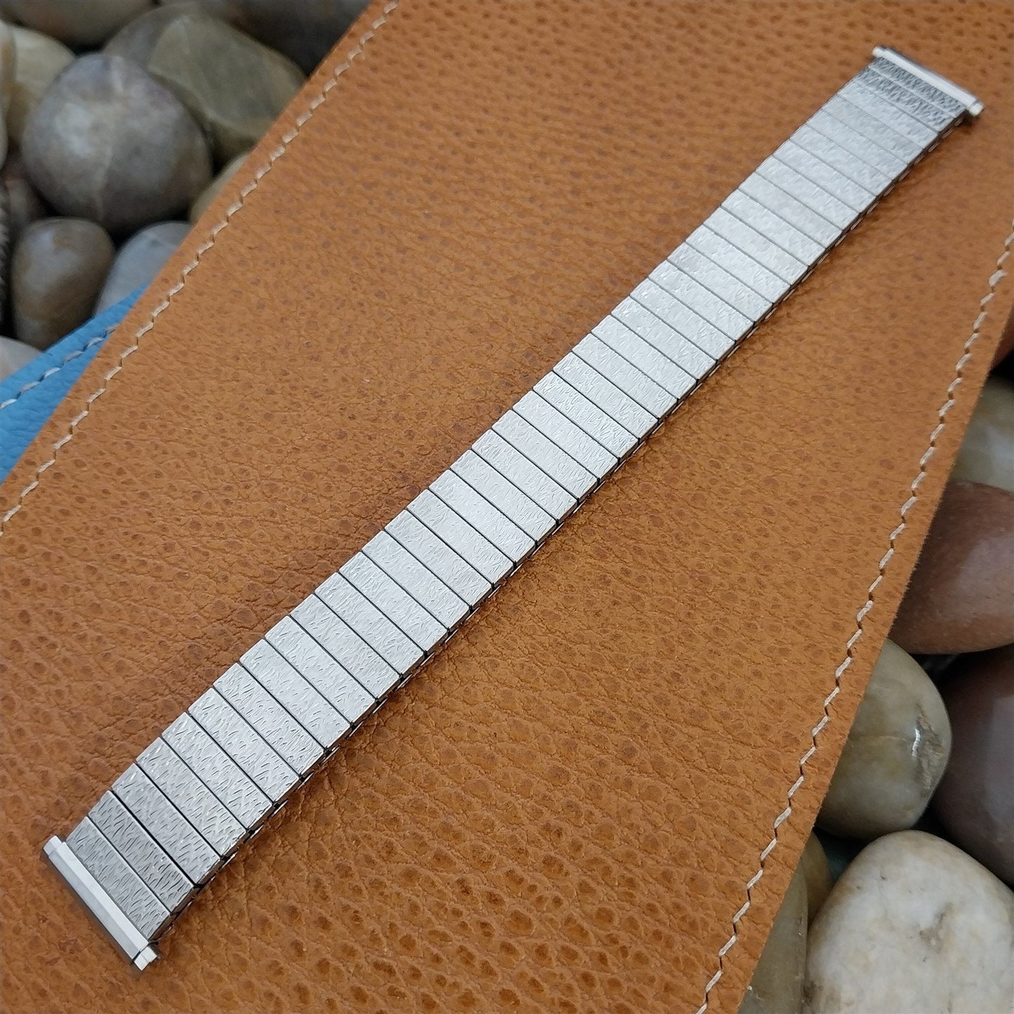 JB Champion Long Stainless Steel 18mm 19mm Unused nos 1970s Vintage Watch Band