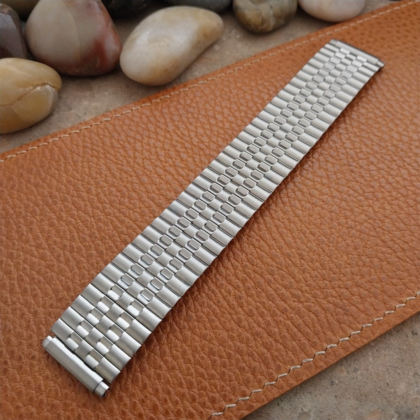 Vintage Wide Stainless Steel Classic Stretch 19mm 20mm 22mm Unused Watch Band