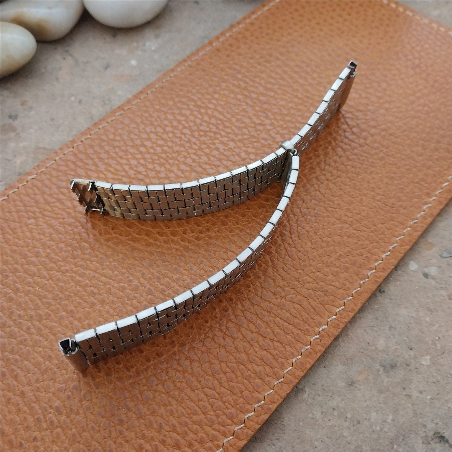 18mm 19mm 21mm Stainless Stretch Expansion Overlap Unused Classic Watch Band