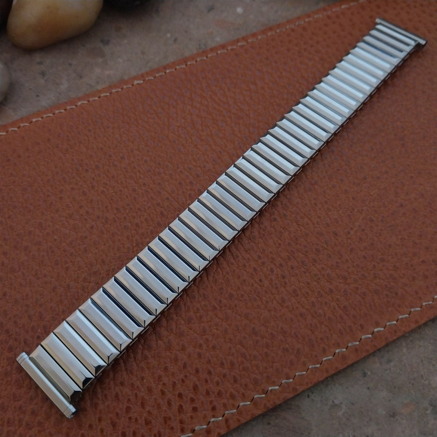 19mm 18mm 17mm 1967 Speidel Twistoflex Fullback Stainless NOS Vintage Watch Band