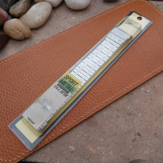 Vintage Speidel 18mm 20mm Silver Sport Metal Classic Stretch Unused Watch Band