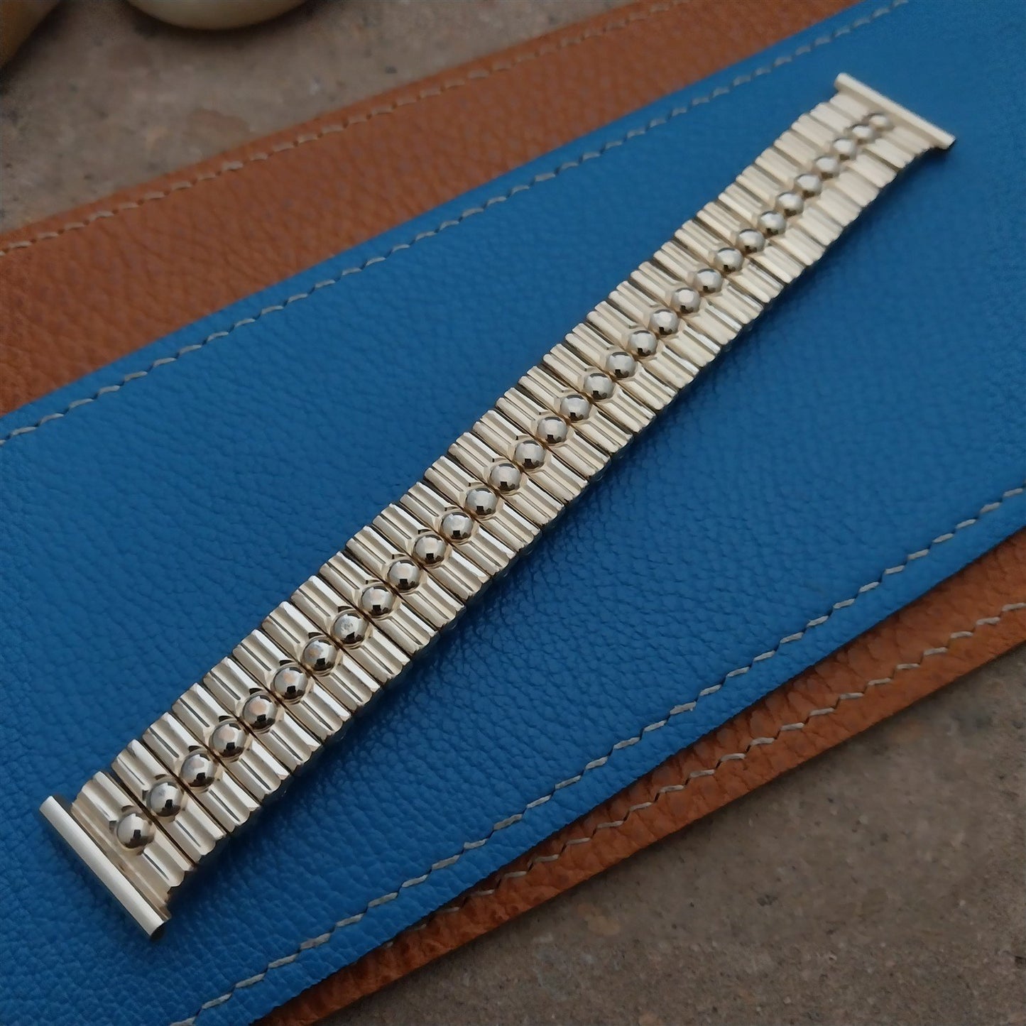 Vintage 18mm 17mm 16mm Gold-Filled Expansion Stonewall Unused 1950s Watch Band