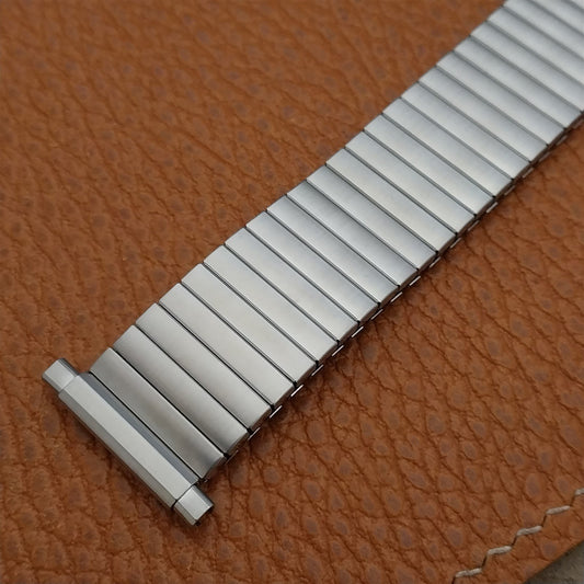Vintage 18mm 19mm 20mm JB Champion Brushed Stainless Steel nos Unused Watch Band