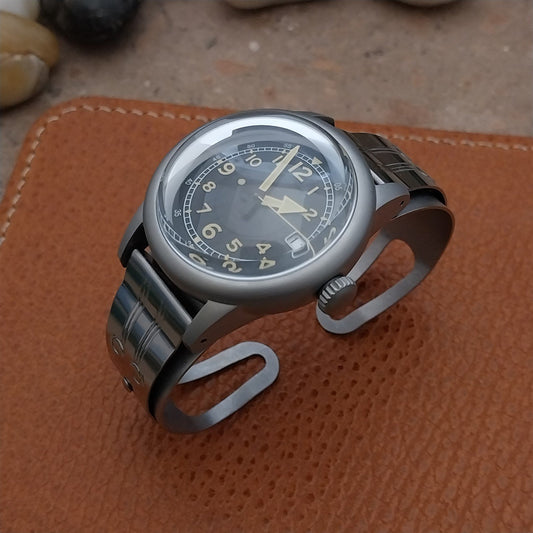 Military Style Field Watch & Don Juan Guardsman Stainless Steel Cuff