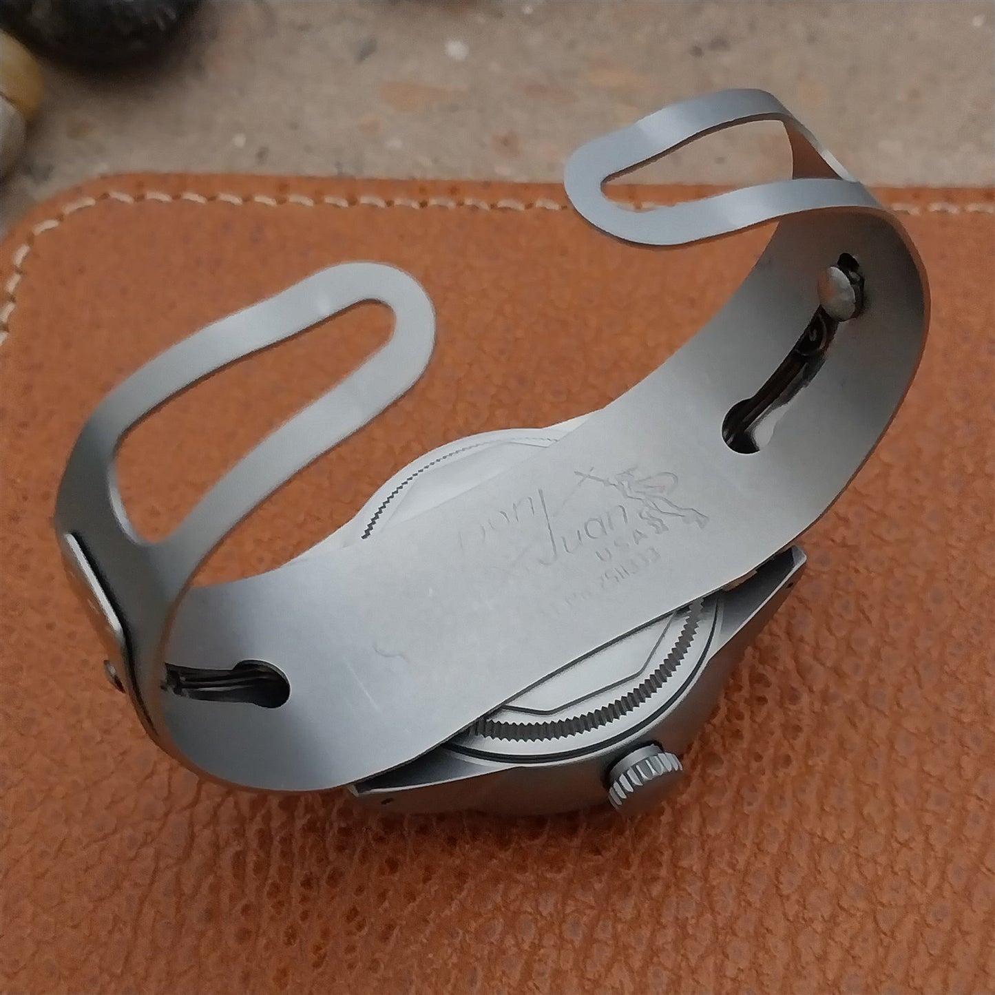 Military Style Field Watch & Don Juan Guardsman Stainless Steel Cuff