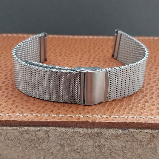 18mm Stainless Steel Mesh STL Stelux 1960s-1970s Unused Vintage Watch Band